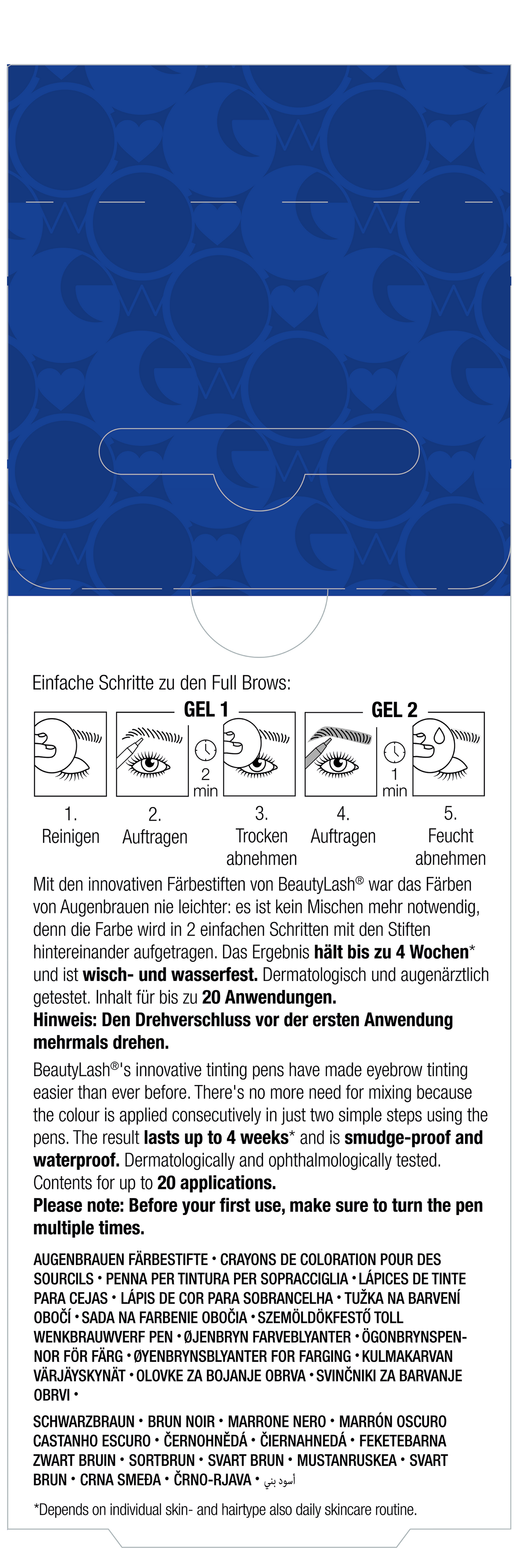 RefectoCil BeautyLash Two Go Full Brow Tinting Pen